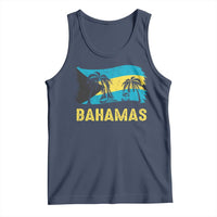 Bahamas Flag Tank Top Tropical Island Palm Trees Bahamian Gifts - Wonder Print Shop