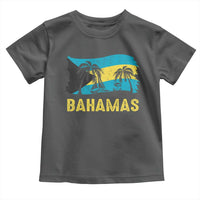 Bahamas Flag Toddler T Shirt Tropical Island Palm Trees Bahamian Gifts - Wonder Print Shop