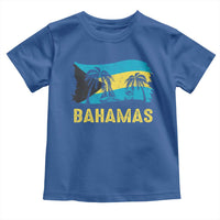 Bahamas Flag Toddler T Shirt Tropical Island Palm Trees Bahamian Gifts - Wonder Print Shop