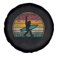 Vintage Bigfoot Surfing Spare Tire Cover Sasquatch Beach Vacation Retro Surf Sun Shaka - Wonder Print Shop