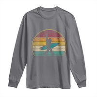 Vintage Bigfoot Surfing Long Sleeve Shirt Sasquatch Beach Vacation Retro Surf Sun Shaka - Wonder Print Shop