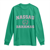 Nassau Souvenir Long Sleeve Shirt Bahamas Rowing Summer Vacation Girls Trip - Wonder Print Shop
