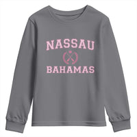 Nassau Souvenir Youth Sweatshirt Bahamas Rowing Summer Vacation Girls Trip - Wonder Print Shop