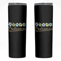 Bahamas Skinny Tumbler Hibiscus Flower Summer Beachy Vacation - Wonder Print Shop