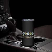 Bahamas Skinny Tumbler Hibiscus Flower Summer Beachy Vacation - Wonder Print Shop
