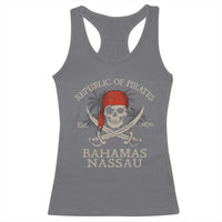 Republic Of Pirates Nassau Bahamas Racerback Tank Top Vintage Caribbean Summer Vacation - Wonder Print Shop