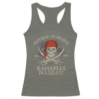Republic Of Pirates Nassau Bahamas Racerback Tank Top Vintage Caribbean Summer Vacation - Wonder Print Shop