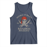 Republic Of Pirates Nassau Bahamas Tank Top Vintage Caribbean Summer Vacation - Wonder Print Shop