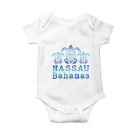 Nassau Souvenir Baby Onesie Sea Turtle Bahamas Beach Vacation - Wonder Print Shop