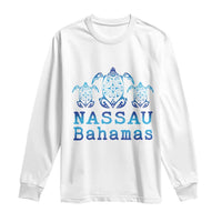 Nassau Souvenir Long Sleeve Shirt Sea Turtle Bahamas Beach Vacation - Wonder Print Shop