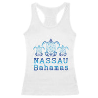 Nassau Souvenir Racerback Tank Top Sea Turtle Bahamas Beach Vacation - Wonder Print Shop