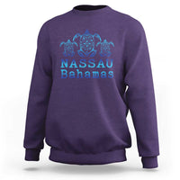 Nassau Souvenir Sweatshirt Sea Turtle Bahamas Beach Vacation - Wonder Print Shop