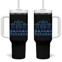 Nassau Souvenir Tumbler With Handle Sea Turtle Bahamas Beach Vacation - Wonder Print Shop