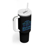 Nassau Souvenir Tumbler With Handle Sea Turtle Bahamas Beach Vacation - Wonder Print Shop