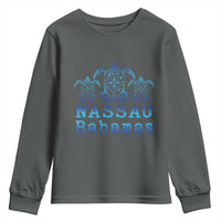 Nassau Souvenir Youth Sweatshirt Sea Turtle Bahamas Beach Vacation - Wonder Print Shop
