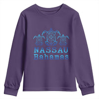 Nassau Souvenir Youth Sweatshirt Sea Turtle Bahamas Beach Vacation - Wonder Print Shop