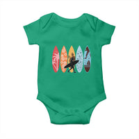 Surfboarder Baby Onesie Hawaii Wave Surfing Surfboard Lover Beach Surfer - Wonder Print Shop