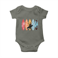 Surfboarder Baby Onesie Hawaii Wave Surfing Surfboard Lover Beach Surfer - Wonder Print Shop