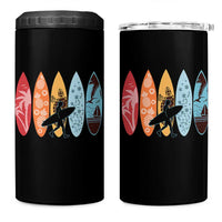 Surfboarder 4 in 1 Can Cooler Tumbler Hawaii Wave Surfing Surfboard Lover Beach Surfer - Wonder Print Shop