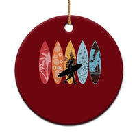 Surfboarder Ceramic Ornament Hawaii Wave Surfing Surfboard Lover Beach Surfer - Wonder Print Shop