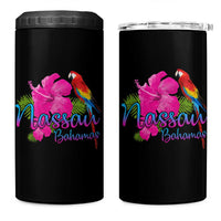 Nassau Souvenir 4 in 1 Can Cooler Tumbler Caribbean Bahamas Beach Vacation - Wonder Print Shop