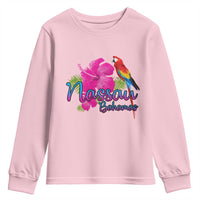 Nassau Souvenir Youth Sweatshirt Caribbean Bahamas Beach Vacation - Wonder Print Shop
