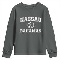 Nassau Souvenir Youth Sweatshirt Bahamas Rowing Beach Summer Vacation - Wonder Print Shop