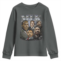 Martin Luther King Youth Sweatshirt Black History Month Pride MLK Bootleg Rap Tee