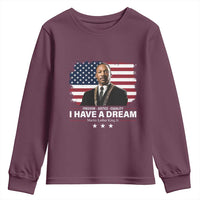 Martin Luther King Youth Sweatshirt I Have A Dream Freedom Justice Equality MLK Day Black History Month