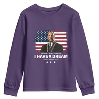 Martin Luther King Youth Sweatshirt I Have A Dream Freedom Justice Equality MLK Day Black History Month