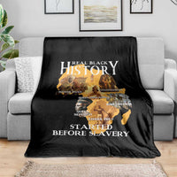 Black History Throw Blanket Didnt Start With Slavery - Wonder Print Shop