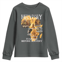 Black History Youth Sweatshirt Didnt Start With Slavery - Wonder Print Shop