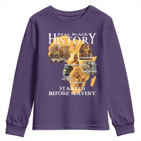 Black History Youth Sweatshirt Didnt Start With Slavery - Wonder Print Shop