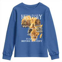 Black History Youth Sweatshirt Didnt Start With Slavery - Wonder Print Shop