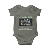 My Black Card Baby Onesie African American Civil Rights Leaders Black History TS10