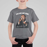 Martin Luther King Jr. T Shirt For Kid Dream Like King MLK Day Black History Month