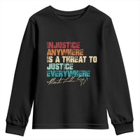 Martin Luther King Jr. Youth Sweatshirt Vintage Inspirational Quote MLK Day Black History Month