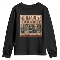 Black History Month Youth Sweatshirt The Real G's Black Leaders
