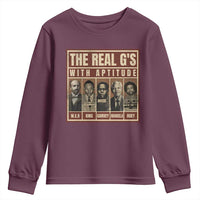 Black History Month Youth Sweatshirt The Real G's Black Leaders