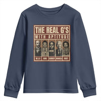 Black History Month Youth Sweatshirt The Real G's Black Leaders
