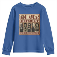 Black History Month Youth Sweatshirt The Real G's Black Leaders