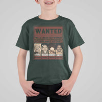 Black Female Empowerment T Shirt For Kid Wanted Well Behaved Women Seldom Make History - Wonder Print Shop