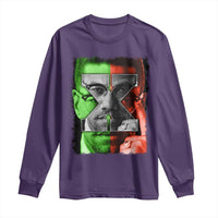 Malcolm X Long Sleeve Shirt Black History Month - Wonder Print Shop