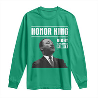 Martin Luther King Long Sleeve Shirt The Time Is Always Right To Do What Is Right - Wonder Print Shop