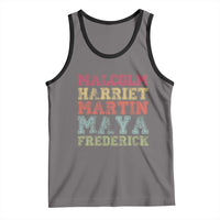 Black History Month Tank Top Malcolm Harriet Martin Maya Frederick Civil Right Leaders - Wonder Print Shop