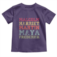 Black History Month Toddler T Shirt Malcolm Harriet Martin Maya Frederick Civil Right Leaders - Wonder Print Shop