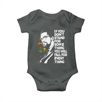 Malcolm X Inspirational Baby Onesie If You Dont Stand For Something You Will Fall For Anything - Wonder Print Shop