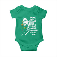 Malcolm X Inspirational Baby Onesie If You Dont Stand For Something You Will Fall For Anything - Wonder Print Shop