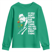 Malcolm X Inspirational Youth Sweatshirt If You Dont Stand For Something You Will Fall For Anything - Wonder Print Shop