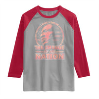 Martin Luther King Raglan Shirt Retro Black History Month Civil Rights - Wonder Print Shop